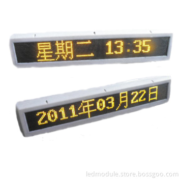 Scrolling LED Display Sign for Bus